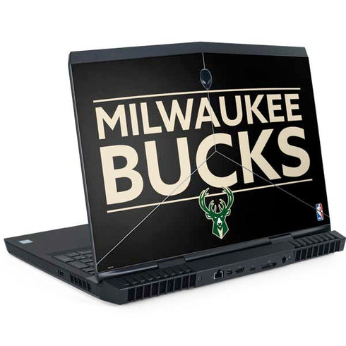 NBA Milwaukee Bucks Standard - Black Dell Alienware Skin